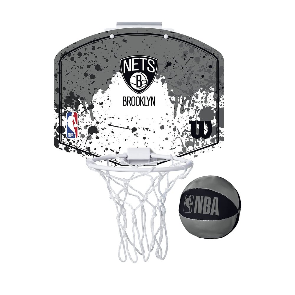 Wilson NBA Team Mini Basketball Hoop - Brooklyn Nets