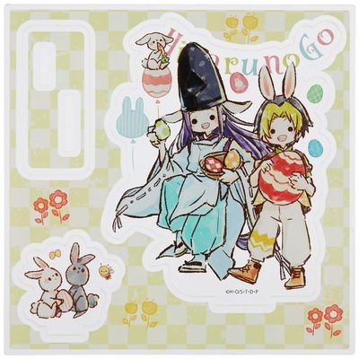 A3 Hikaru no Go 01 Easter Ver. Hikaru & Same [Graph Art] Acrylic Figure Plate