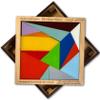 Creative Crafthouse Stomachion Puzzle - Challenge Your Mind with Archimedes' Ancient Tangram of 14 Precision Cut Acrylic Pieces Including 19 Unique Shapes view 1
