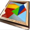 Creative Crafthouse Stomachion Puzzle - Challenge Your Mind with Archimedes' Ancient Tangram of 14 Precision Cut Acrylic Pieces Including 19 Unique Shapes view 3