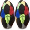 DIRTBAG 32 Panel Footbag 2 Pack, Flying Clipper Original Designed Footbag, Machine Washable, Hand Sewn - Multi Color Combo view 1