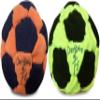 DIRTBAG 32 Panel Footbag 2 Pack, Flying Clipper Original Designed Footbag, Machine Washable, Hand Sewn - Orange/Black Combo view 1