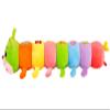 AOQI Multicolor Caterpillar Stuffed Animal Big Hugging Pillow Cute Plush Soft Pillow Doll,Giant Plush Toy,Gifts for Girl Boy Babies Birthday (35.4inch/90cm) view 2