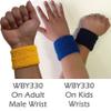 Couver WBY330 Unisex 2.5" Tall/Youth Kids Cotton Terry Wrist Bands/Wristbands for Event use, Party Favor, Purple, 12PCS Bulk Set Pack view 3