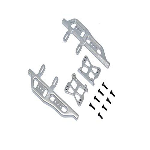 Aluminum Side Steps For Axial 1:24 SCX24 Deadbolt AXI90081 / Jeep Wrangler AXI00002-12Pc Set Silver