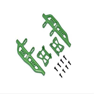 Aluminum Side Steps For Axial 1:24 SCX24 Deadbolt AXI90081 / Jeep Wrangler AXI00002-12Pc Set Green