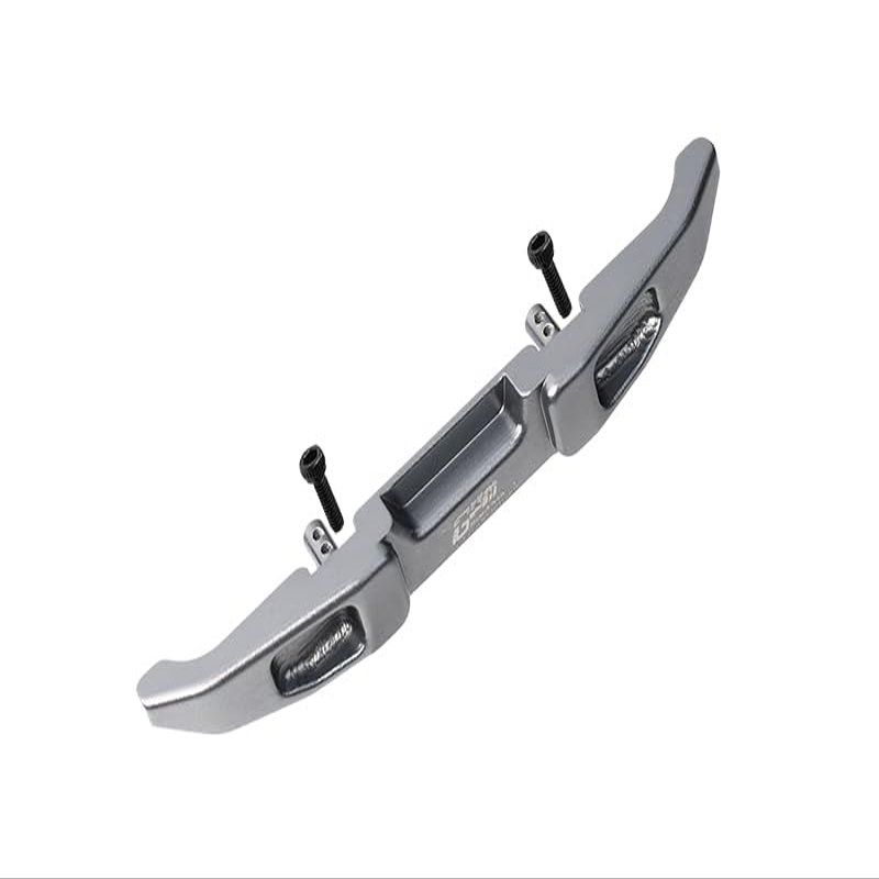 Aluminium Rear Bumper For Axial 1:24 SCX24 Jeep Wrangler AXI00002-3Pc Set Gray Silver
