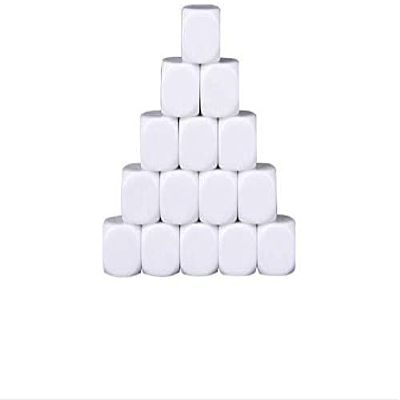 HLLMX 40PCS Blank Dice Perfect for Games with DIY Stickers for Instructional Game Counting or Entertainment