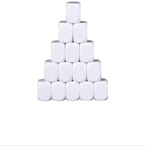 HLLMX 40PCS Blank Dice Perfect for Games with DIY Stickers for Instructional Game Counting or Entertainment