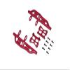 Aluminum Side Steps For Axial 1:24 SCX24 Deadbolt AXI90081 / Jeep Wrangler AXI00002-12Pc Set Red view 1