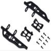 Aluminum Side Steps For Axial 1:24 SCX24 Deadbolt AXI90081 / Jeep Wrangler AXI00002-12Pc Set Black view 1