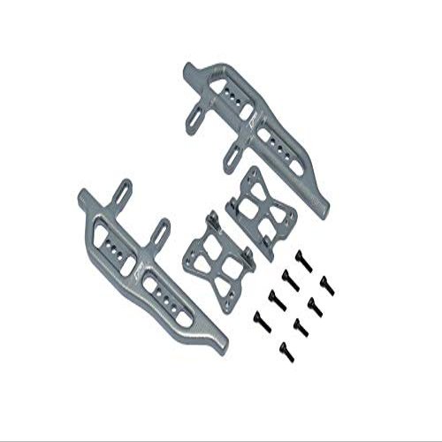 Aluminum Side Steps For Axial 1:24 SCX24 Deadbolt AXI90081 / Jeep Wrangler AXI00002-12Pc Set Gray Silver