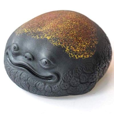 PAYNAN Purple Sand Golden Toad Tea Pet Raise Lucky Tea Play Accessories Tea Set Home Decoration