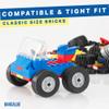 Barcaloo 144 Piece Wheels and Axles Sets, Building Bricks Car Parts and Pieces Kit - Car Building Set with Wheels, Axles & Windshields view 2
