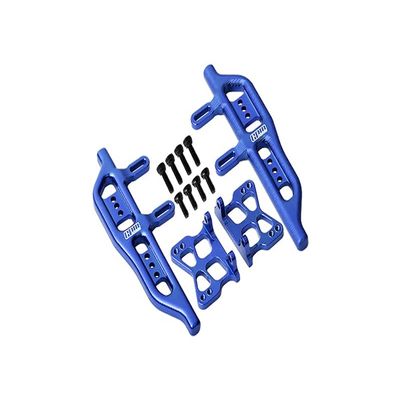 Aluminum Side Steps for Axial 1:24 SCX24 Deadbolt AXI90081 / Jeep Wrangler AXI00002-12Pc Set Blue