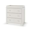Child Craft Harmony 3-Drawer Dresser with Changing Table Topper (Brushed Cotton) view 1