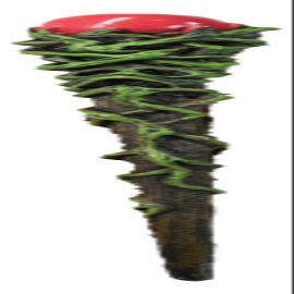 Ebros Witches Wizards and Sorcerers Realistic Fantasy Cosplay Magic Wand Decorative Magical Spells Sorcery Costume Prop Accessory Decor Collectible Figurine (Greenman Vine with Red Orb)