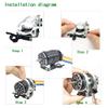 4010 High Speed Motor Fast Cooling Fan 40mm wDouble Holder for 110 18 RC Car 4068 4082 4092 4074 4274 4268 Brushless Motor, Silver view 4