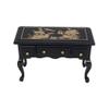 1: 12 Dollhouse Desk Wooden Retro Miniature Table Mini Writing Desk Toy Dollhouse Furniture Accessory Decoration view 1