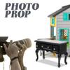1: 12 Dollhouse Desk Wooden Retro Miniature Table Mini Writing Desk Toy Dollhouse Furniture Accessory Decoration view 4