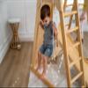 Avenlur Magnolia Indoor Playground 7-in-1 Jungle Gym Playset for Kids 2-6yrs - Slide, Climbing Wall, Rope Wall Climber, Monkey Bars, Swing - Waldorf and Montessori Style Wooden Climb Set. view 3