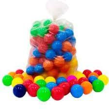 100 Count Colorful Plastic Pool Ball