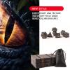 AncientDeer DND Dice Set 7 Pieces D&D Pure Copper Hollow Polyhedral DND Dice W/Gift Box & Dice Bag for DND RPG Explorers Savage World and Table DND Dungeons and Dragons Role Playing view 3