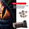 AncientDeer 7pcs Metal Dice Set D&D, Unique New Dragon Pattern DND Metal Dice Set, Used for Dungeons and Dragons Role Playing Game(RPG),MTG,Pathfinder,Table Game,Board Games view 3