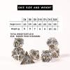AncientDeer 7pcs Metal Dice Set D&D, Unique New Dragon Pattern DND Metal Dice Set, Used for Dungeons and Dragons Role Playing Game(RPG),MTG,Pathfinder,Table Game,Board Games view 4