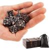 AncientDeer 7pcs Metal Polyhedral Dice Set - Hollow Pure Copper D&D Dice, Used for Dungeon and Dragons, Role-play RPG Games view 1