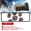 AncientDeer 7pcs Metal Polyhedral Dice Set - Hollow Pure Copper D&D Dice, Used for Dungeon and Dragons, Role-play RPG Games view 2