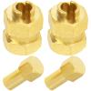 4Pack Vgoohobby SCX24 7mm Wheel Hex Hub Extension Hex Drive Spacers Adapter Combiner with Small Cross Wrench Compatible with Axial Scx24 AXI00002 AXI00001 1/24 RC Crawler view 4