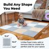 MioTetto Baby Play Mat, Soft Foam Floor Tiles for Kids. Adjustable Interlocking Foam Tiles, Fits with 50x50 Playpen Baby mat for Crawling & Development, Safe & Non-Toxic Playmat for Babies 6-12 Months view 2