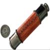 Arch Instruments Heavy Brass with Front Glass Cover and Red Leather Engraved Hexagonal Shape Head 26" Pirate Spyglass Telescope All Purpose Gifts view 1