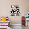 Dirt Bike If You Can Still Hear Your Fears Shift A GearDirt-Bikes Quote Vinyl Wall Sticker Art Decal Sports Boys Kids Room Design Bedroom Bike Extreme Sports Wall Sticker Vinyl Decor Size(10x10 inch) view 1