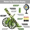 OSQI Mortar Launcher Set, Push Tires Military Blaster, Shooting Toy Tactical Chase Rockets Missile Gun Game for Kids Boys Girls and Adults (Green 3 Shells) view 3