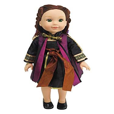 American Fashion World Brown Princess Anna Frozen 2 Inspired Outfit for 14-Inch Dolls | Premium Quality & Trendy Design | Dolls Clothes | Outfit Fashions for Dolls for Popular Brands