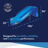 Wow Sports - 8 ft Inflatable Pontoon Waterfall Slide for Boats - Perfect Summer Lake Party Accessory for Kids & Adults view 4