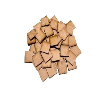 90mm Square Bases (x3) MDF Wooden Laser Cut FAST SHIPPING US SELLER