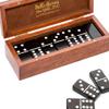 Bello Games New York, Inc. St. Nicholas Avenue Double Six Black Professional Jumbo Size Tournament Dominoes Set with Spinners in a Wooden Case view 1