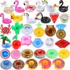 Inflatable Drink Holder 35 Pack Inflatabl Floats Floating Cup Holders Fun Floaties for Swimming Pool Party view 1