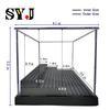 Acrylic Display Case for Figures Dustproof, Clear Display Box with Building Base, Collection Bricks Storage Blocks Aciton Figure Showcase(Black) view 2