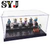 Acrylic Display Case for Figures Dustproof, Clear Display Box with Building Base, Collection Bricks Storage Blocks Aciton Figure Showcase(Black) view 4