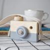 Baby Toy Wooden Mini Camera Toy, Baby Kids Cute Mini Sharpe Toy, Neck Hanging Photographed Props for Baby Toddlers Children Kids' Room Hanging Decor Gift (Gray) view 2