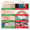 Chippi & Co Crochet Baby Rattle, Crochet Baby Toys, Stuffed Baby Doll, Organic Wooden Newborn Toys, Knitted Stuffed Animals for Babies Boy, Girl, Cool Gifts for New Moms, Dads (Fernie The Fox) view 3