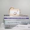 Baby Toy Wooden Mini Camera Toy, Baby Kids Cute Mini Sharpe Toy, Neck Hanging Photographed Props for Baby Toddlers Children Kids' Room Hanging Decor Gift (White-2) view 2
