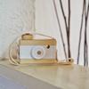 Baby Toy Wooden Mini Camera Toy, Baby Kids Cute Mini Sharpe Toy, Neck Hanging Photographed Props for Baby Toddlers Children Kids' Room Hanging Decor Gift (White-2) view 3