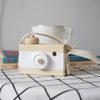 Baby Toy Wooden Mini Camera Toy, Baby Kids Cute Mini Sharpe Toy, Neck Hanging Photographed Props for Baby Toddlers Children Kids' Room Hanging Decor Gift (White-2) view 4
