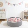 STARBOLO Ball Pit Balls for Toddlers - 100pcs BPA&Phthalate Free Non-Toxic Crush Proof Play Balls Soft Plastic Balls for Toddlers Baby Kids Birthday Pool Tent Party (Pink & Beige & Clear & Sliver) view 2
