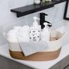 ABenkle Small Storage Basket with Handles, Cotton Rope Woven Dog Cat Toy Bin, Decorative Shelves Closet Organizing for Nursery Laundry Bedroom Bathroom, 14.2''x 11''x 5.1'' view 4